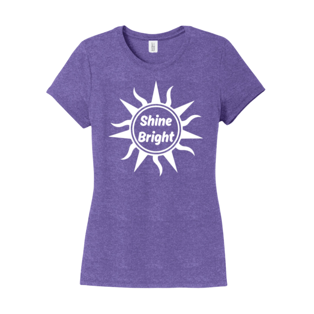 Women's - "Shine Bright" Tri-Blend Tee